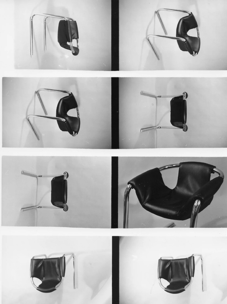 Paire de Fauteuils en cuir Orbita de Duncan & Dave Dickinson-photo-5