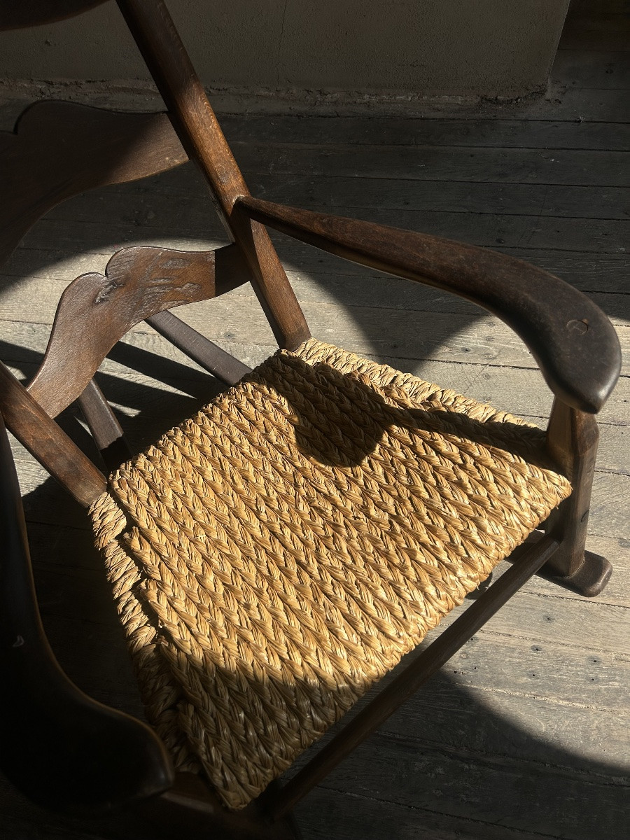Rocking chair brutaliste art populaire -photo-2