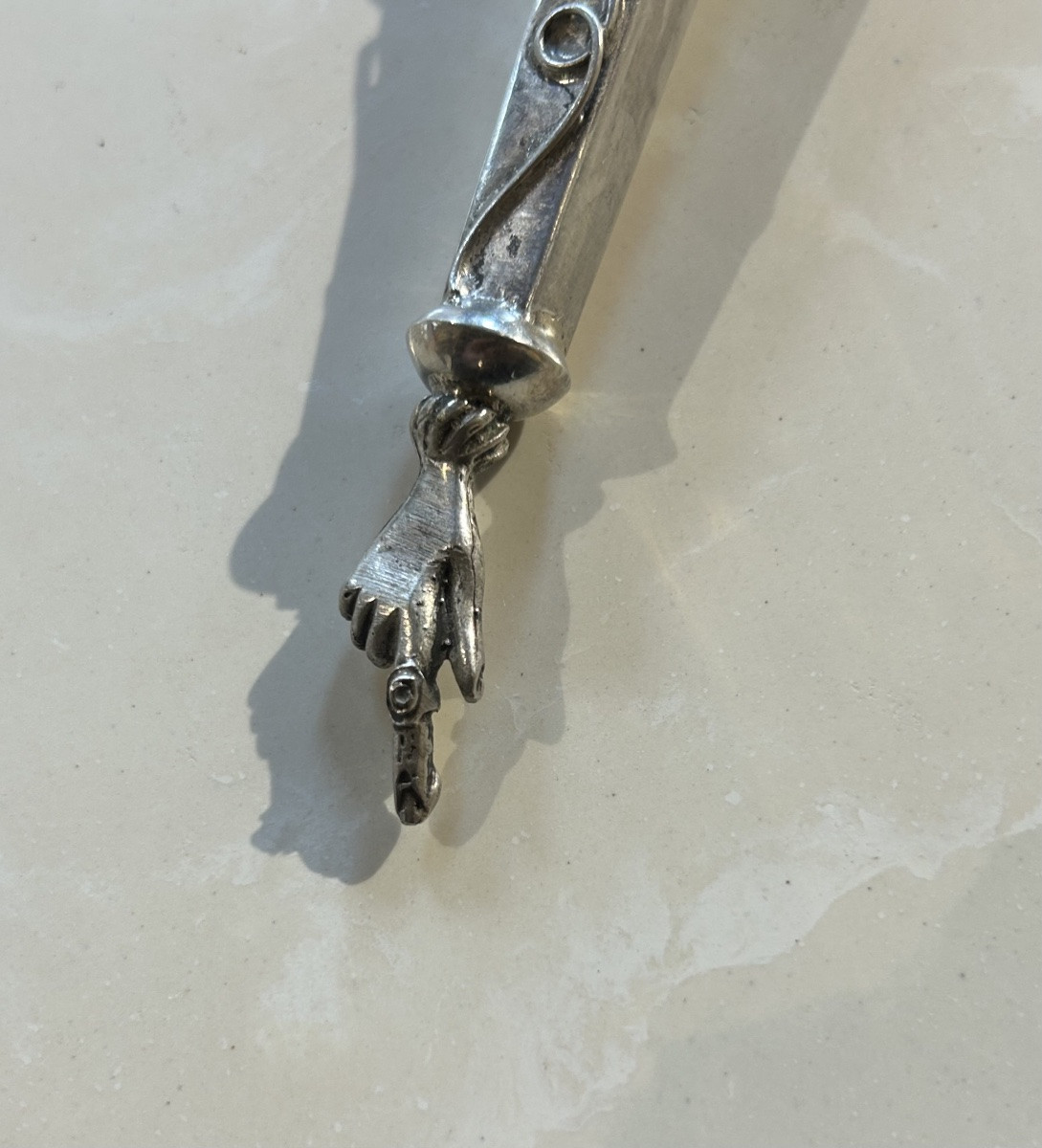 Yad Etsba Reading Finger, Torah Pointer, Tora-zeiger. 19th Century-photo-2