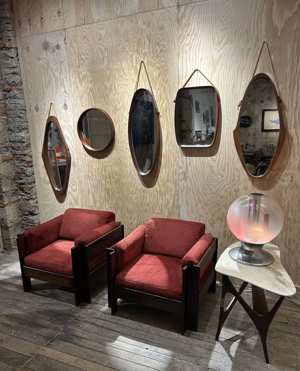 Sergio Asti - Paire de fauteuils Zelda