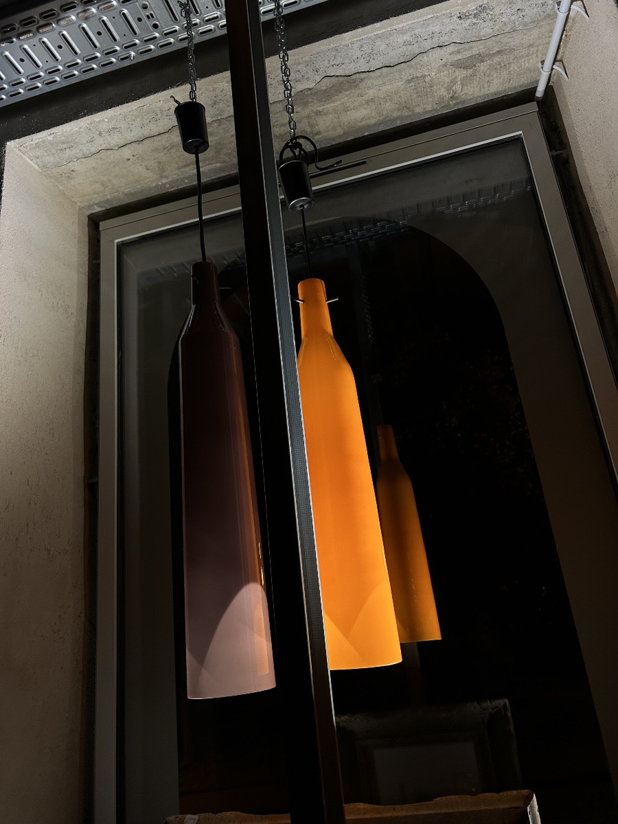 Alessandro Pianon - Pair Of Murano Pendant Lights By Vistosi-photo-4
