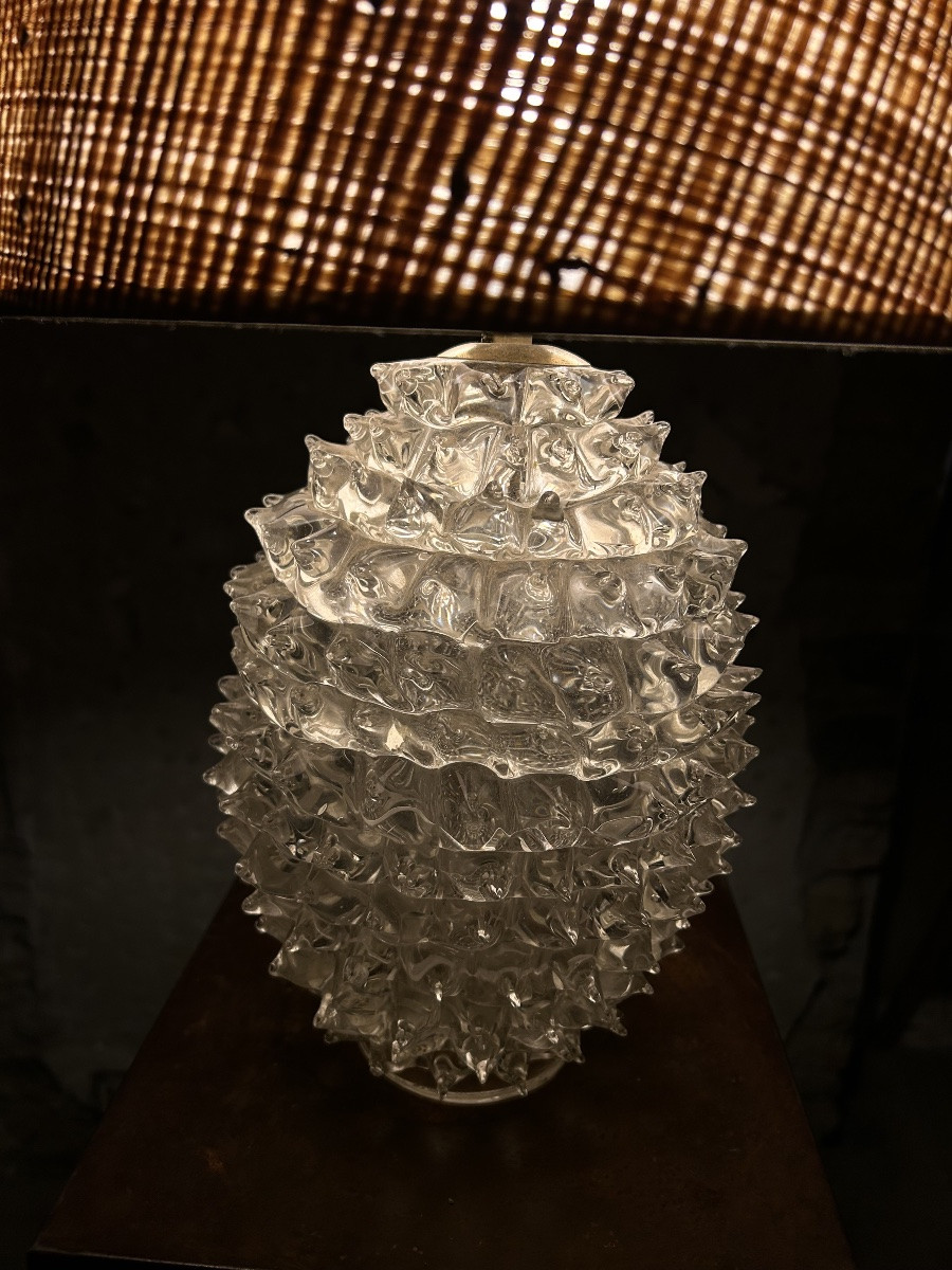 Rostrato Lamp By Barovier & Toso, Circa 1940-photo-4