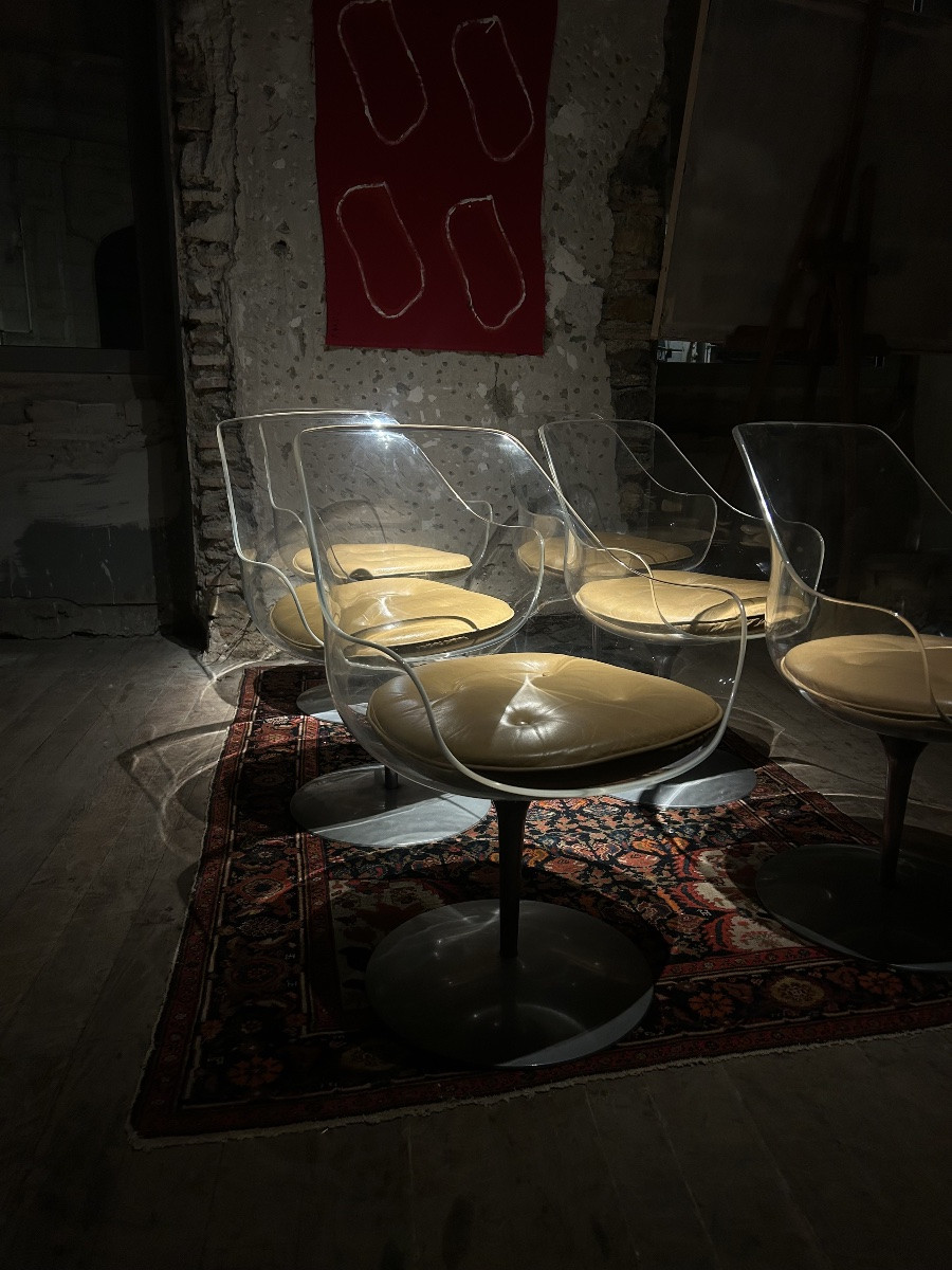 Estelle & Erwin Laverne - 6 Champagne Armchairs -photo-4