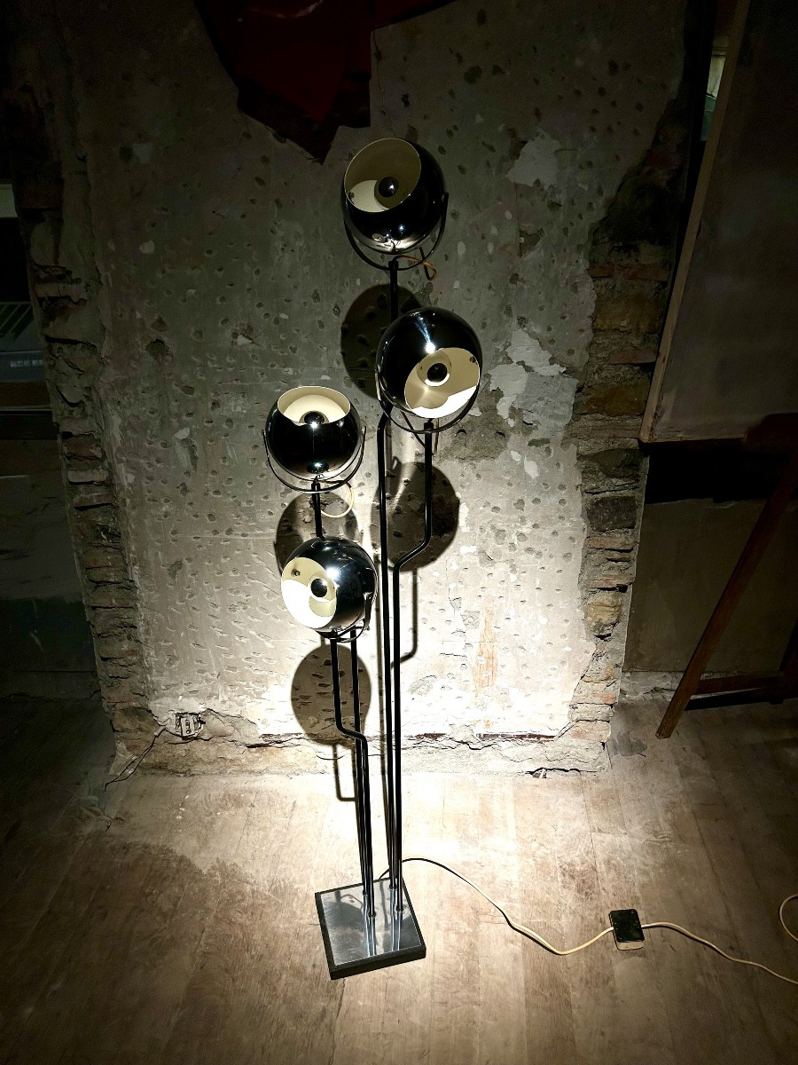 Lampadaire « four heads » de Goffredo Reggiani-photo-1