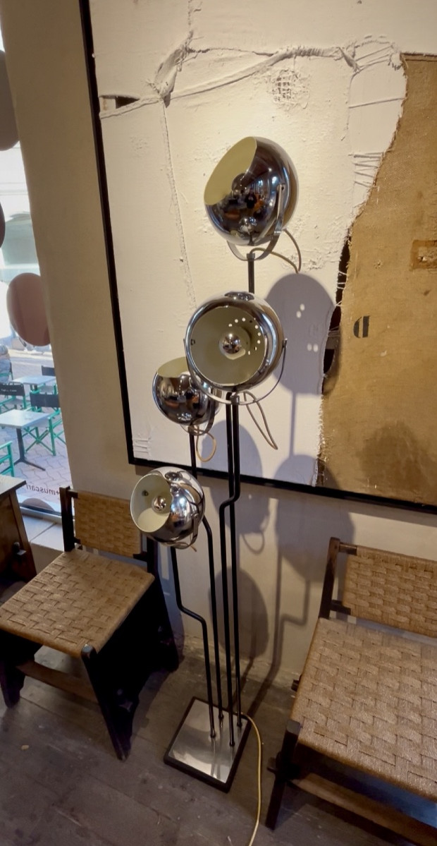 Lampadaire « four heads » de Goffredo Reggiani