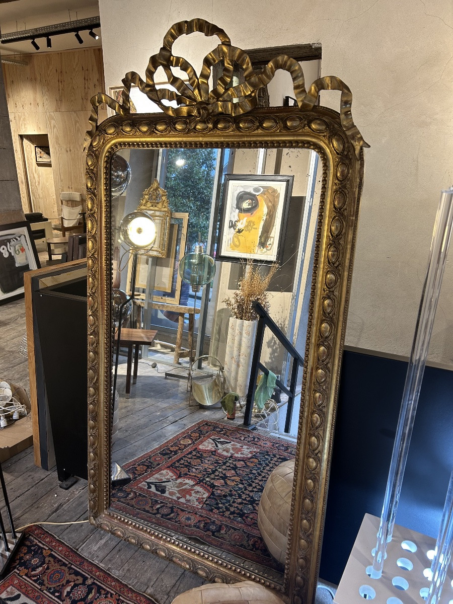 Large Louis Philippe Mirror, 19th Century-photo-4