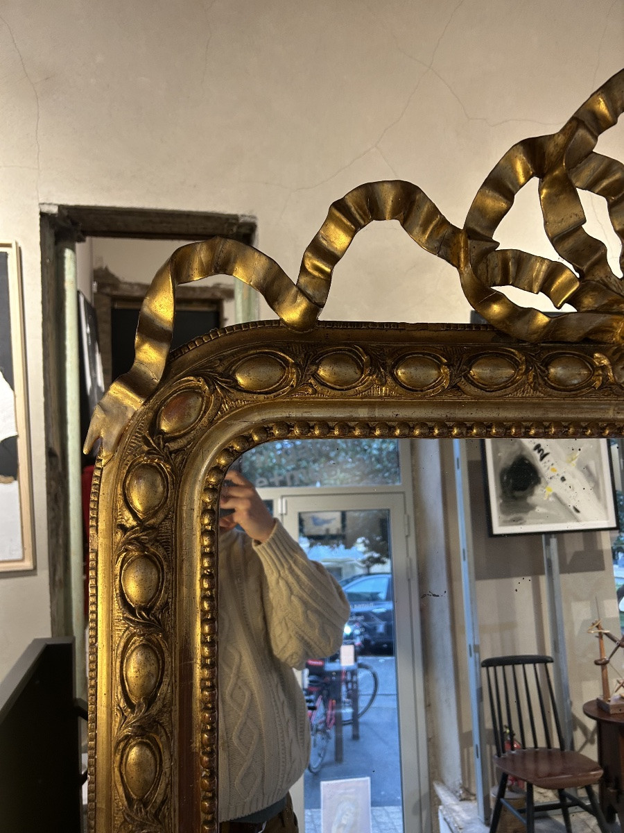 Large Louis Philippe Mirror, 19th Century-photo-2