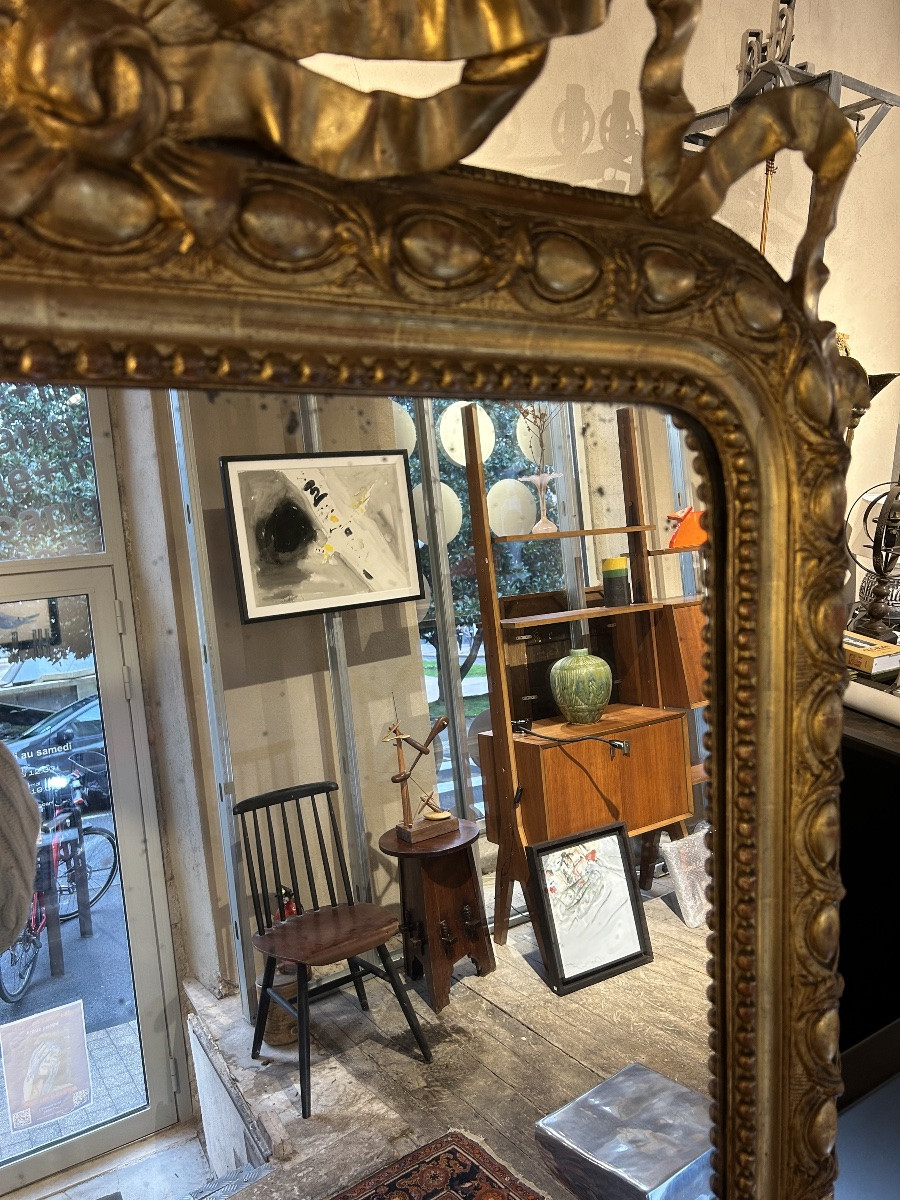 Large Louis Philippe Mirror, 19th Century-photo-3