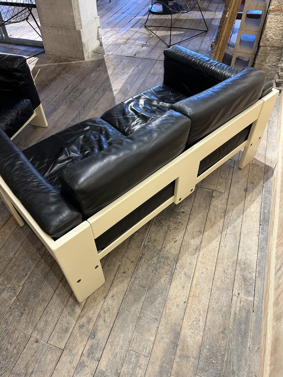 Canapé et fauteuil Bastiano de Afra & Tobia Scarpa-photo-2