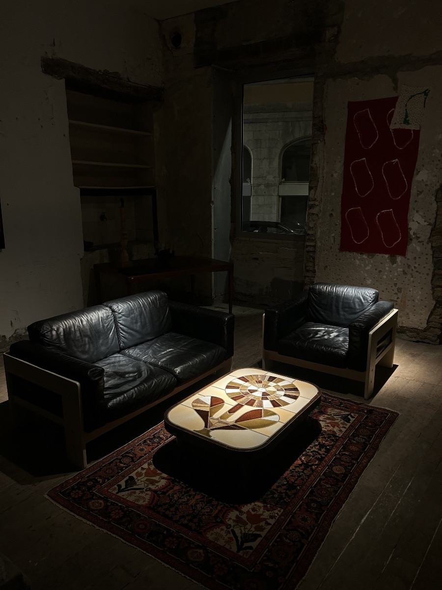 Canapé et fauteuil Bastiano de Afra & Tobia Scarpa-photo-3