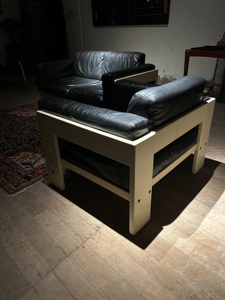 Canapé et fauteuil Bastiano de Afra & Tobia Scarpa-photo-4