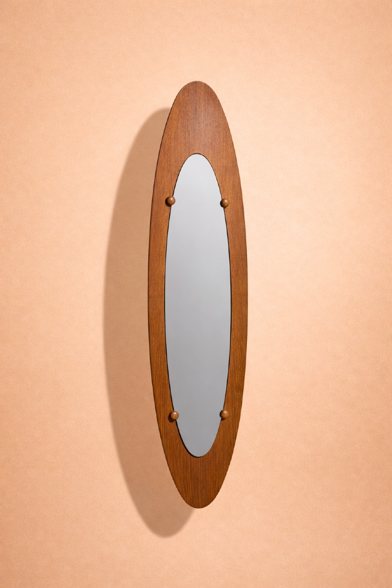 Teak Mirror By Campo And Graffi For Home, 1960-photo-2