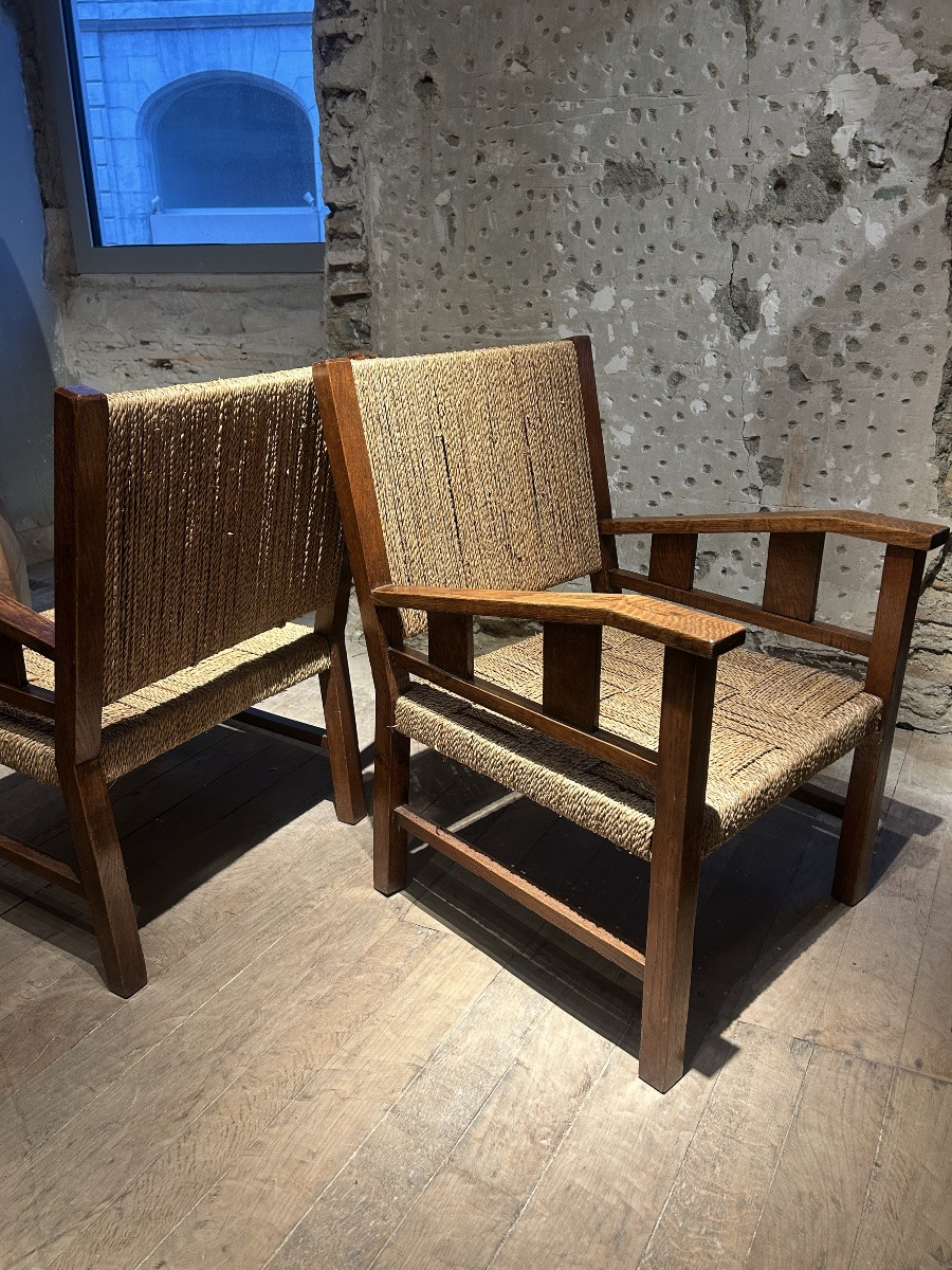 Francis Jourdain - Pair Of Armchairs Circa 1920-photo-2
