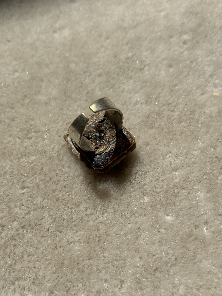 Line vautrin - Bague en talosel et miroir circa 1960-photo-3