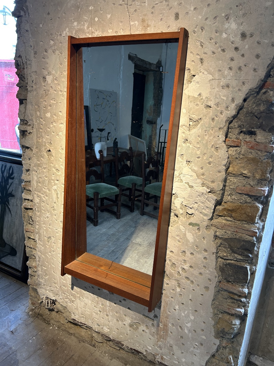 Georges Coslin - Large Teak Mirror