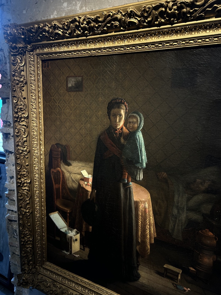 Jules Blin  Oil On Canvas-photo-2
