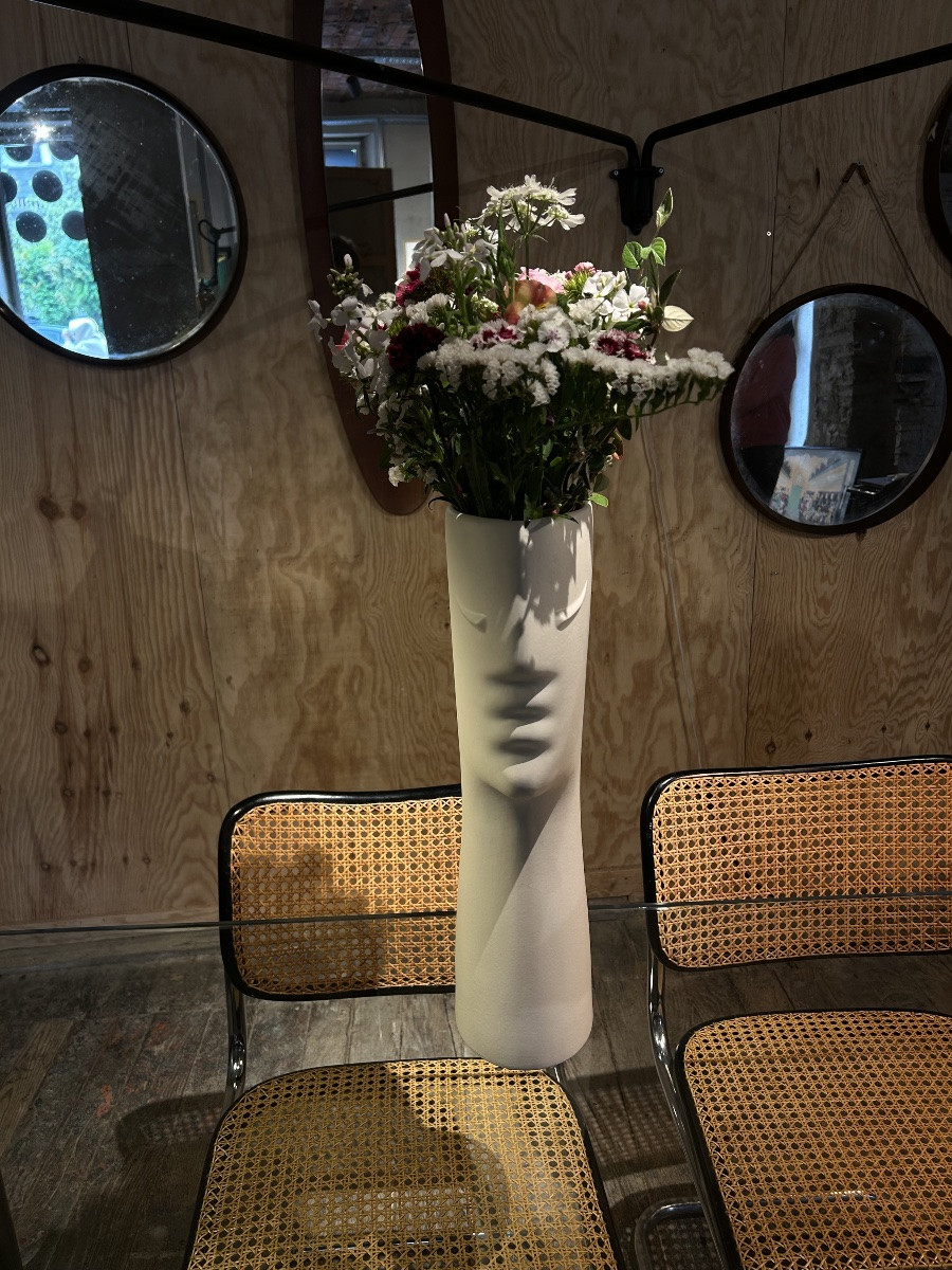 Ambrogio Pozzi/ Rometti VASE BLANC HAUT DE DOPPIAPRESENZA-photo-4