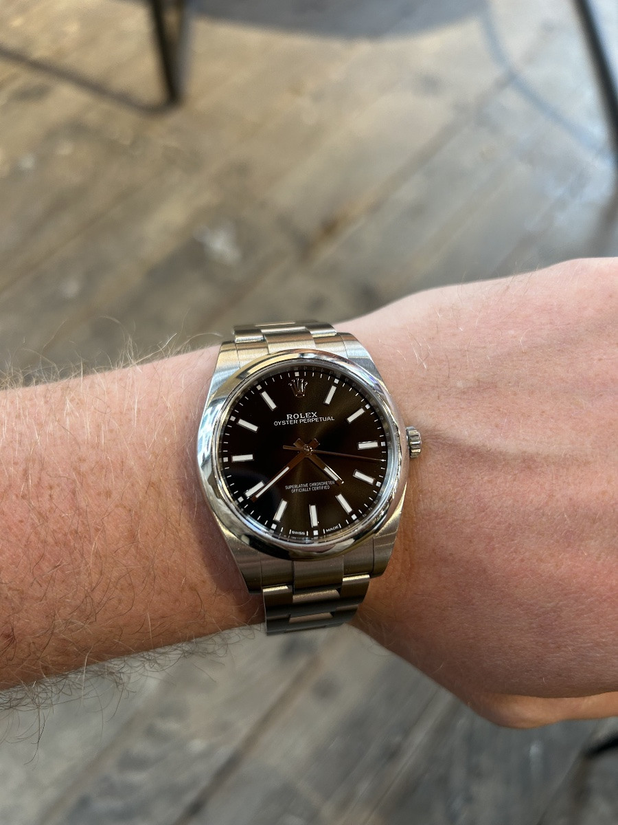 Rolex Oyster Perpetual 39 Acier full set -photo-2