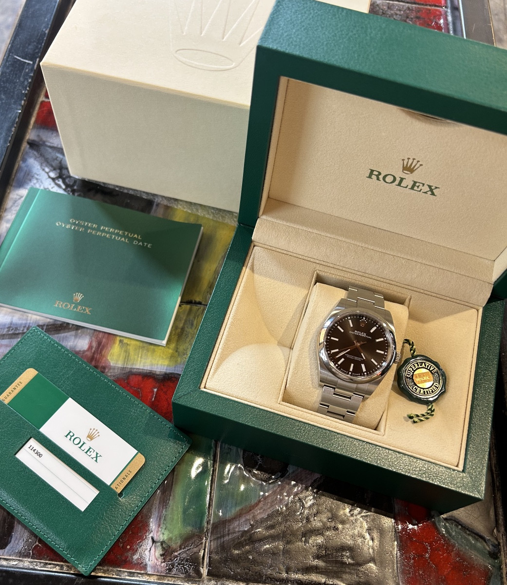 Rolex Oyster Perpetual 39 Acier full set 