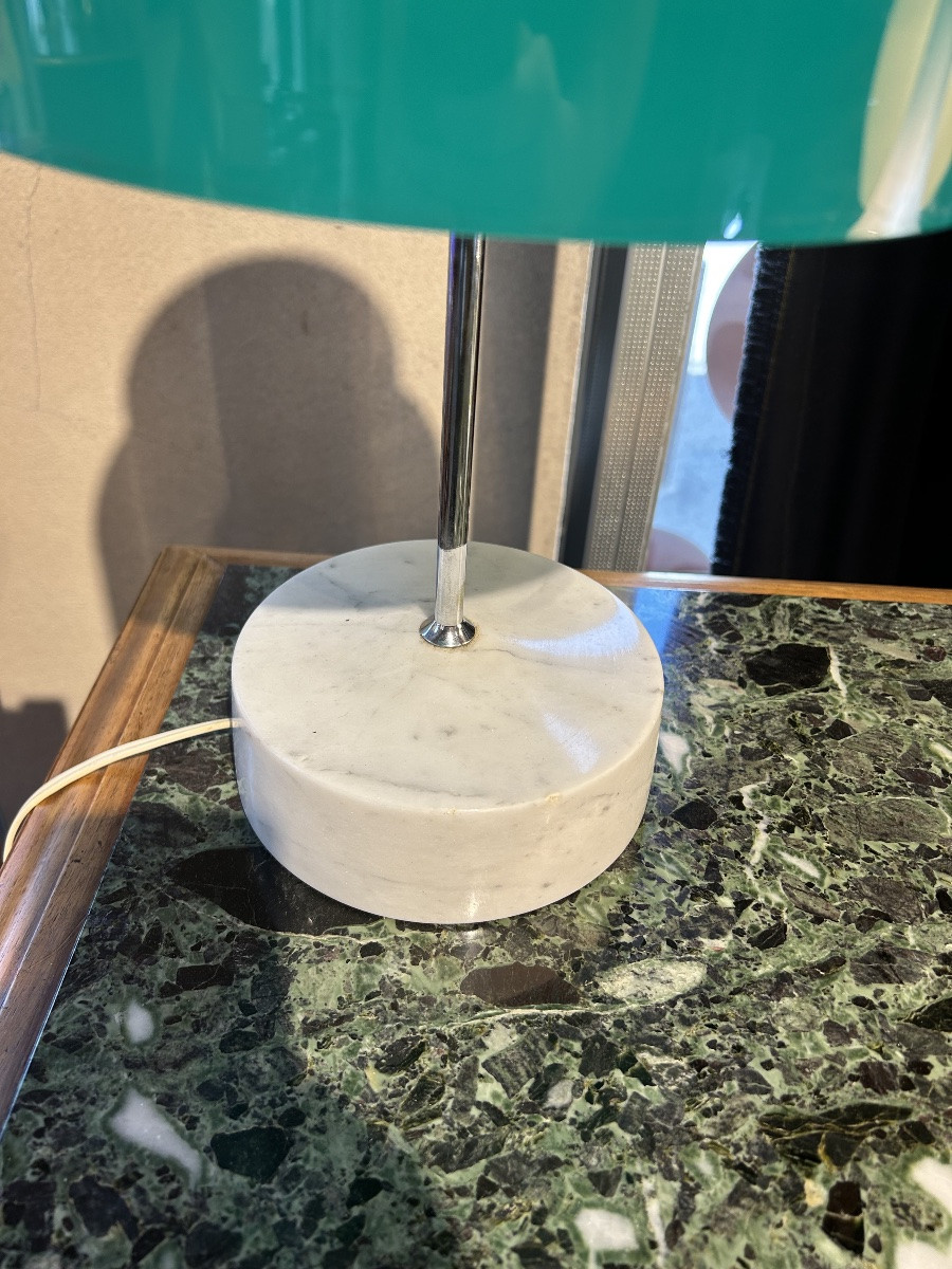 Italian Glass And Marble Table Lamp, 1960-photo-4