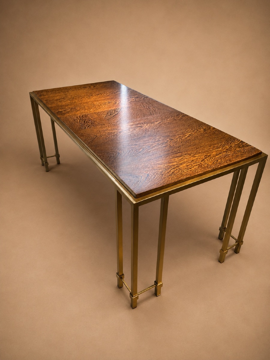Table années 60 en palmier -photo-2