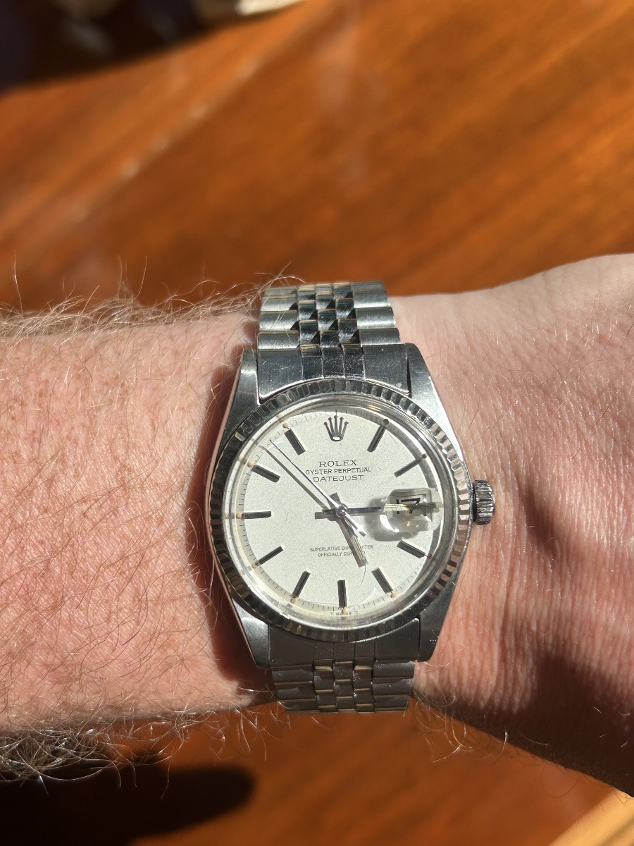 Rolex Date Just 1601 Steel And White Gold Circa 1975-photo-2