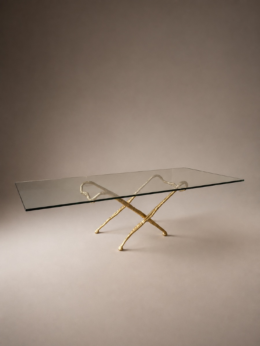Gilt Bronze Coffee Table Circa 1970