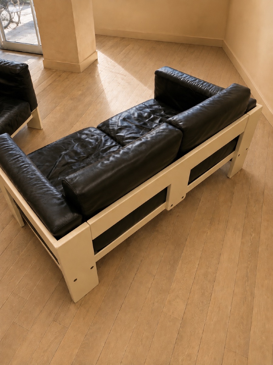 Bastiano Sofa And Armchair By Afra & Tobia Scarpa-photo-2