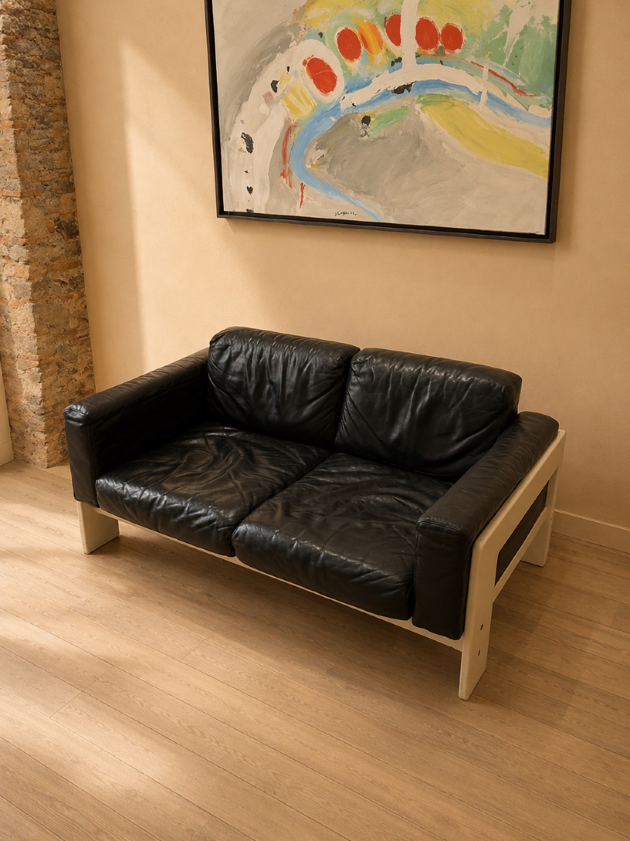 Bastiano Sofa And Armchair By Afra & Tobia Scarpa-photo-3
