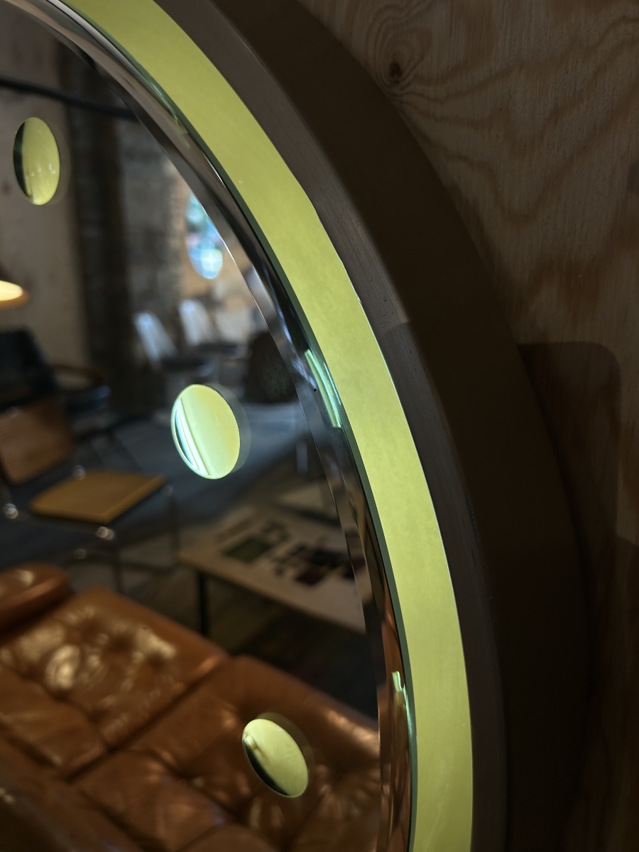 70s Italian Backlit Mirror-photo-1