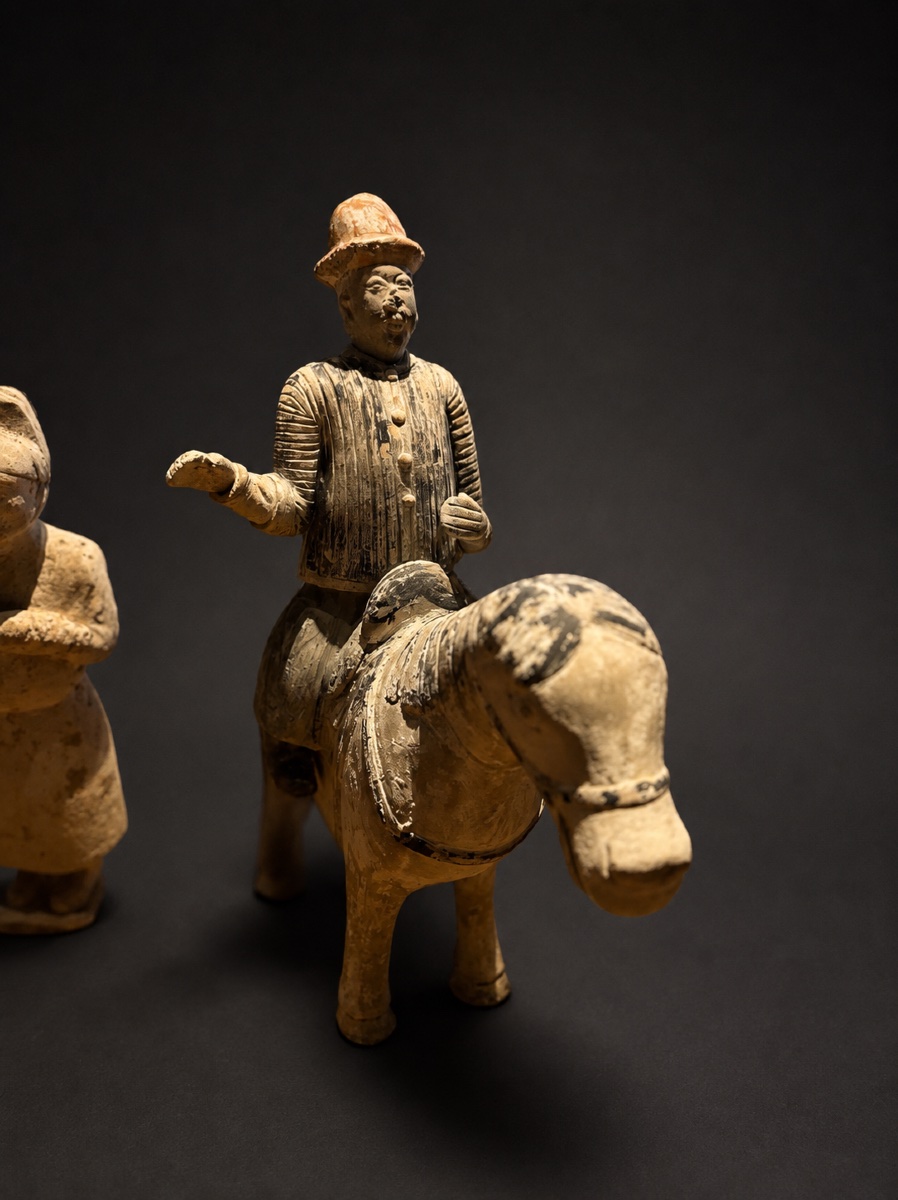 Ensemble de 6 sculptures Tang - Chine-photo-2