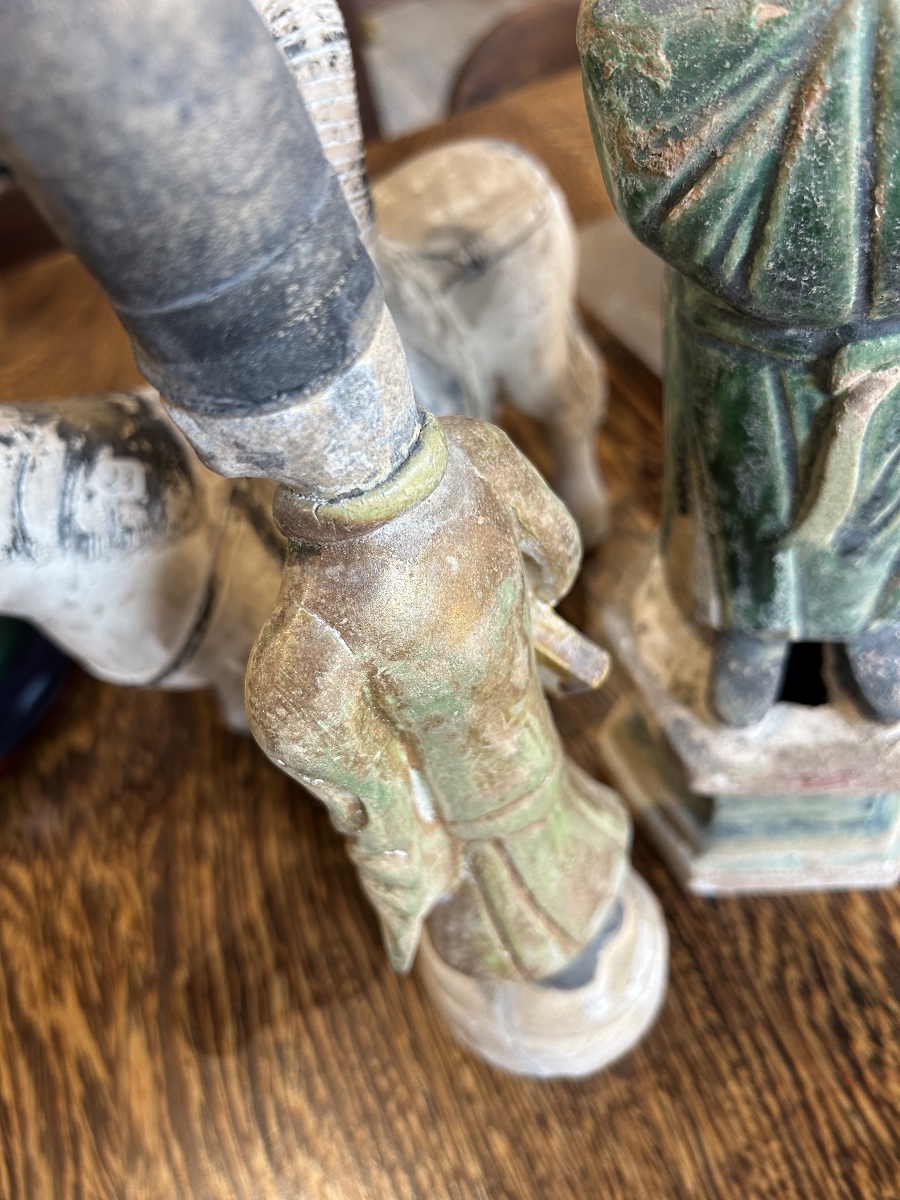 Ensemble de 6 sculptures Tang - Chine-photo-1