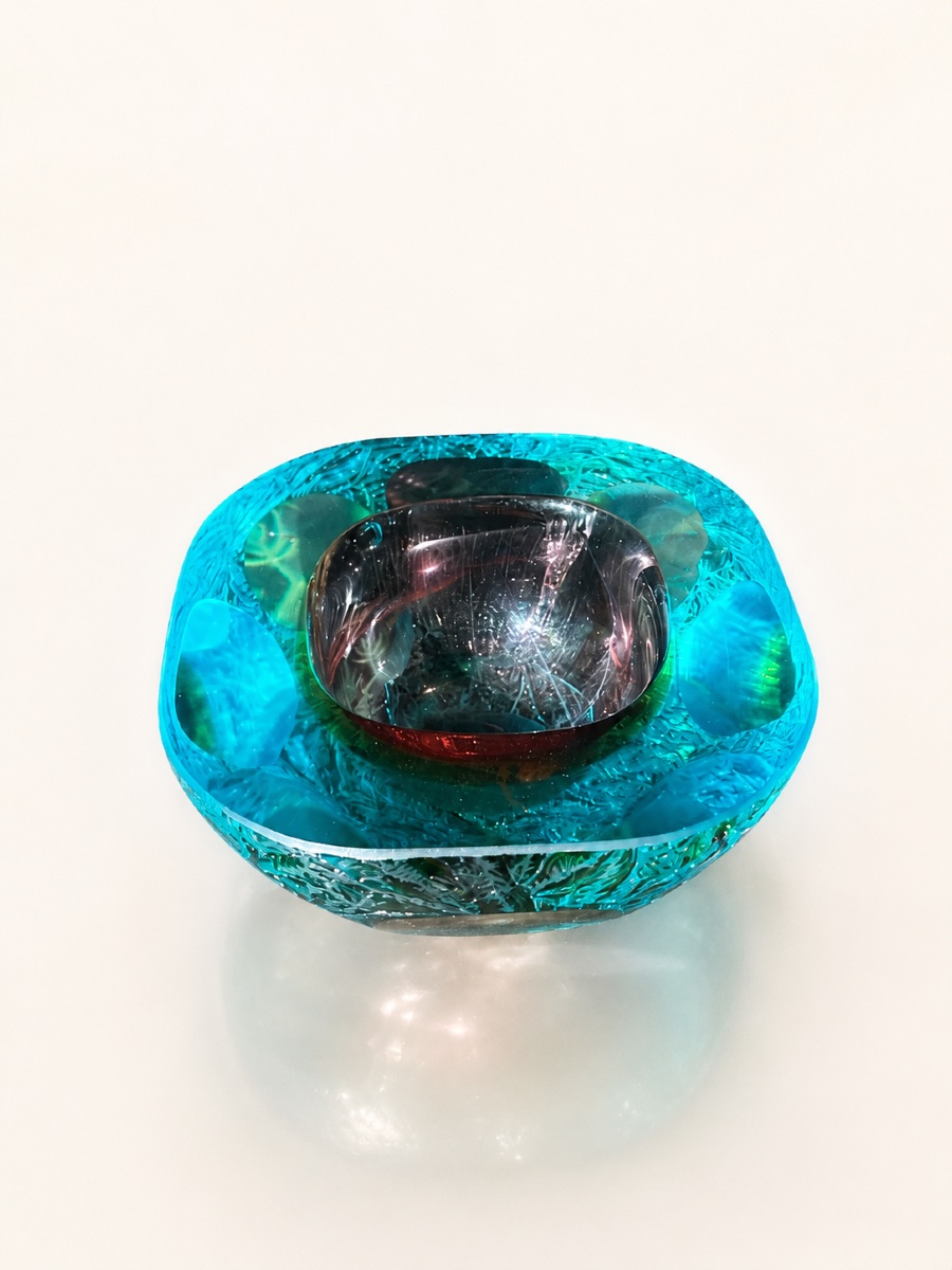 Seguso - Vide poche cendrier en verre de murano-photo-2