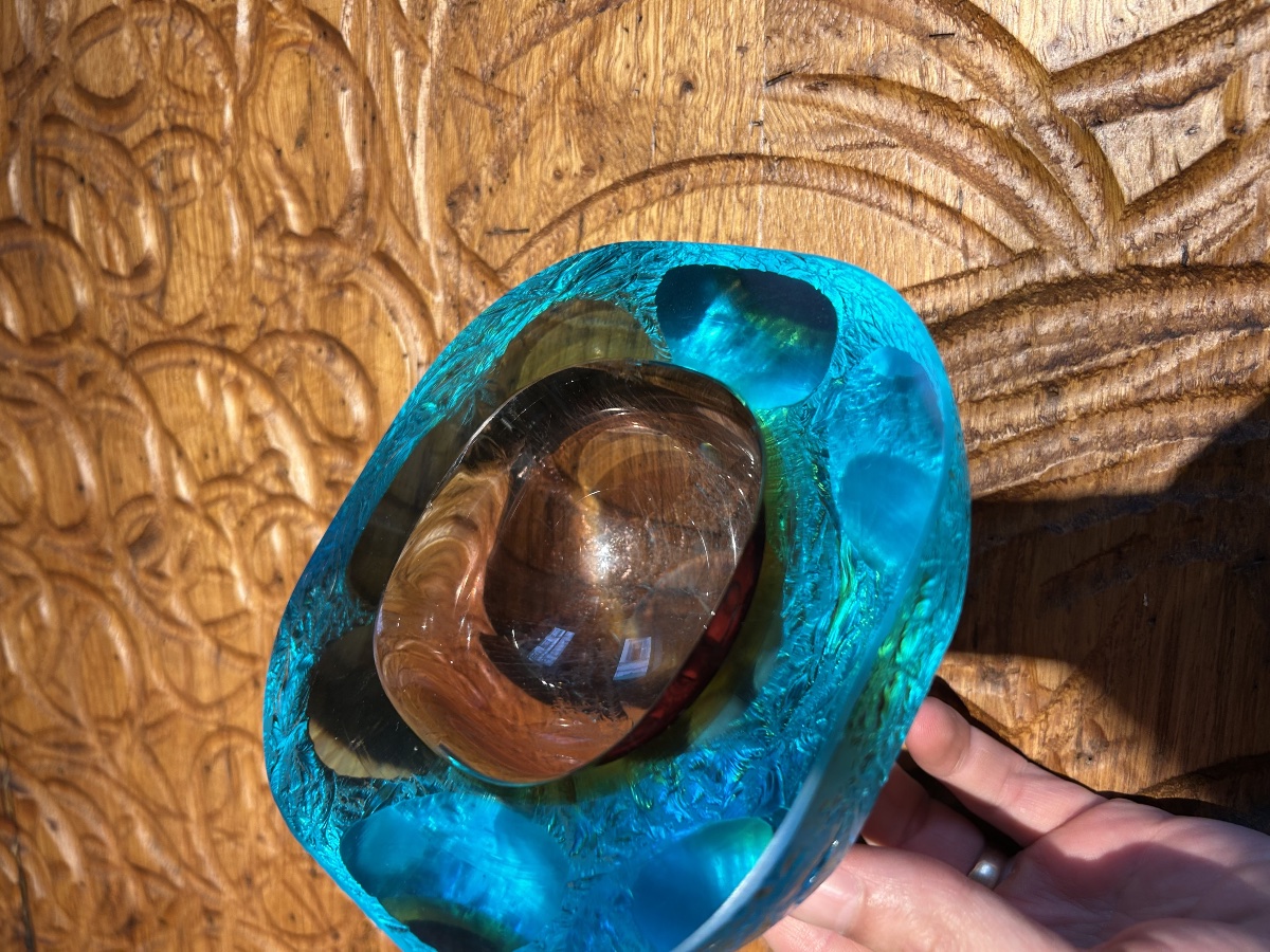 Seguso - Vide poche cendrier en verre de murano-photo-1