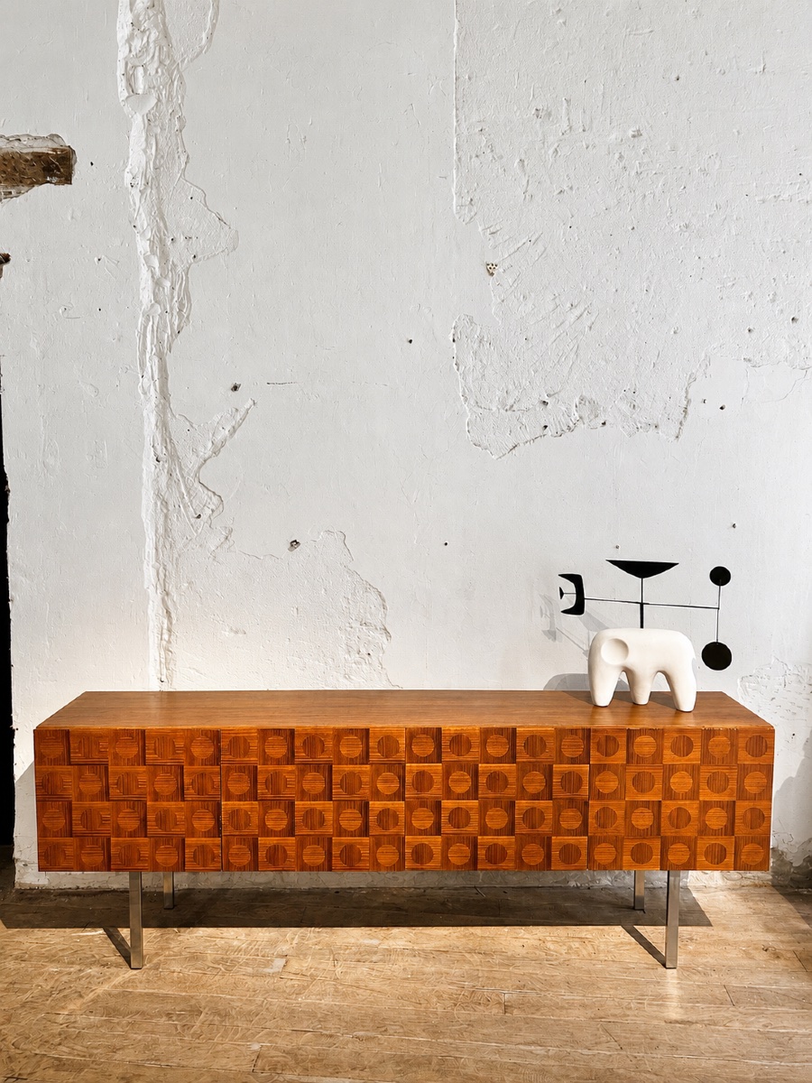 1960s Teak Marquetry Sideboard