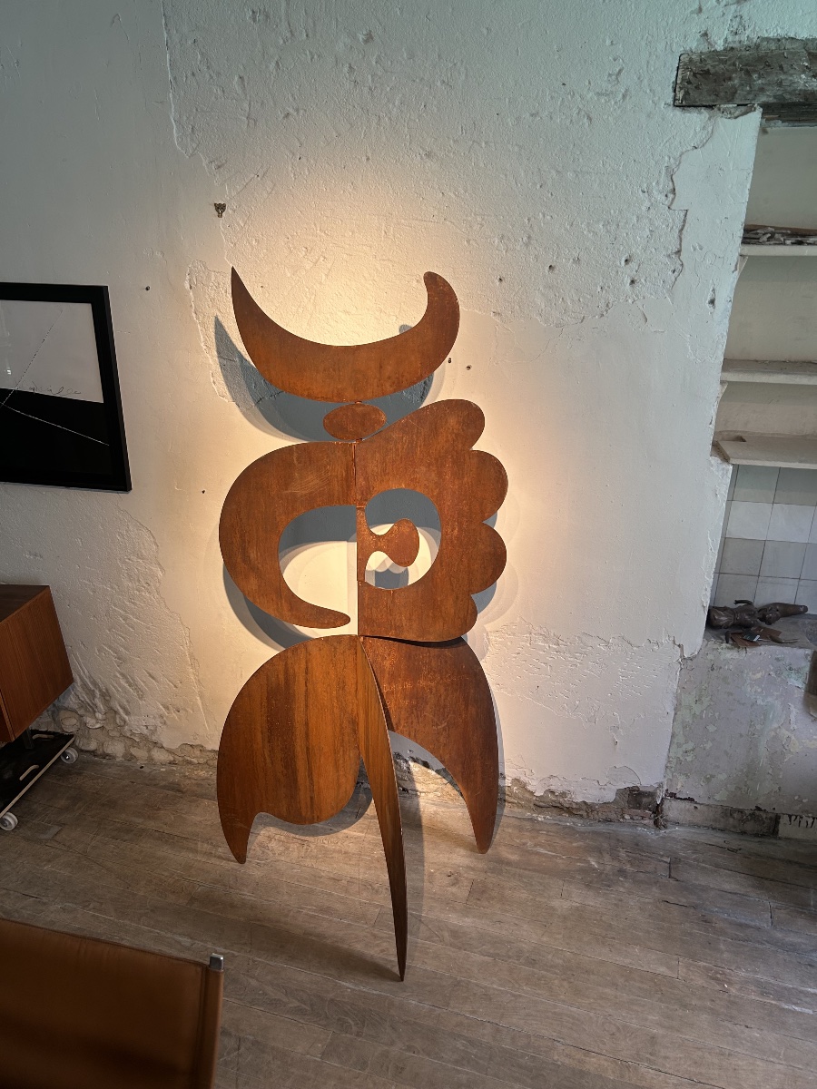 Grande sculpture en acier corten d’Antonine de Saint Pierre-photo-1