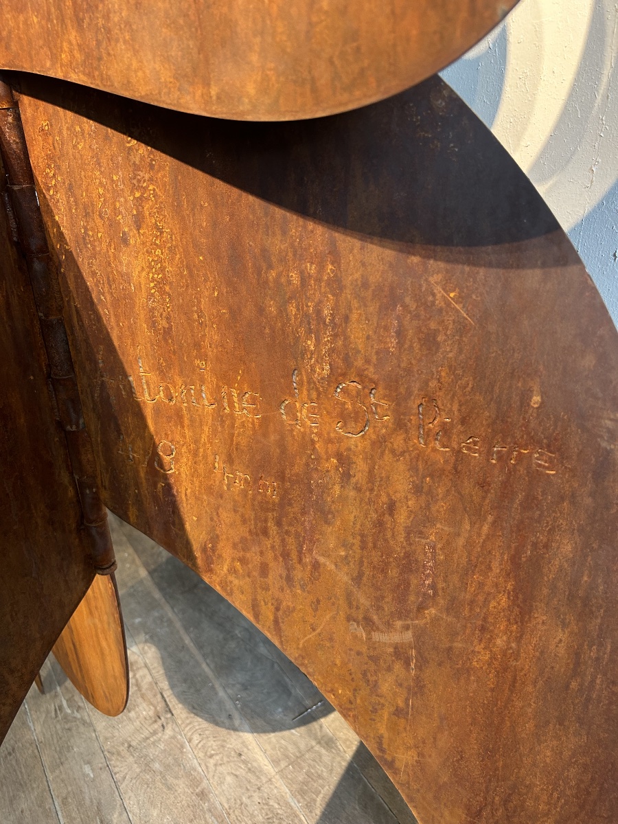 Grande sculpture en acier corten d’Antonine de Saint Pierre-photo-2