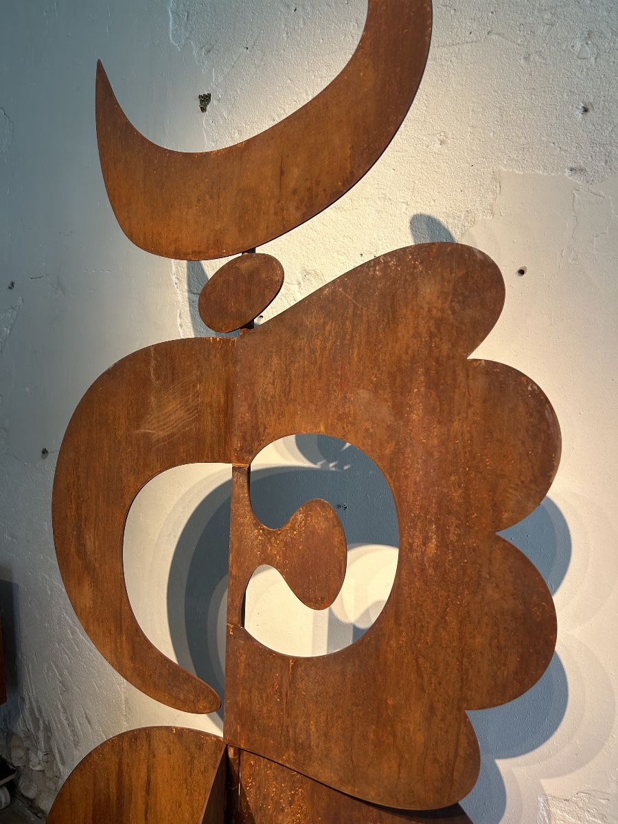 Grande sculpture en acier corten d’Antonine de Saint Pierre-photo-3