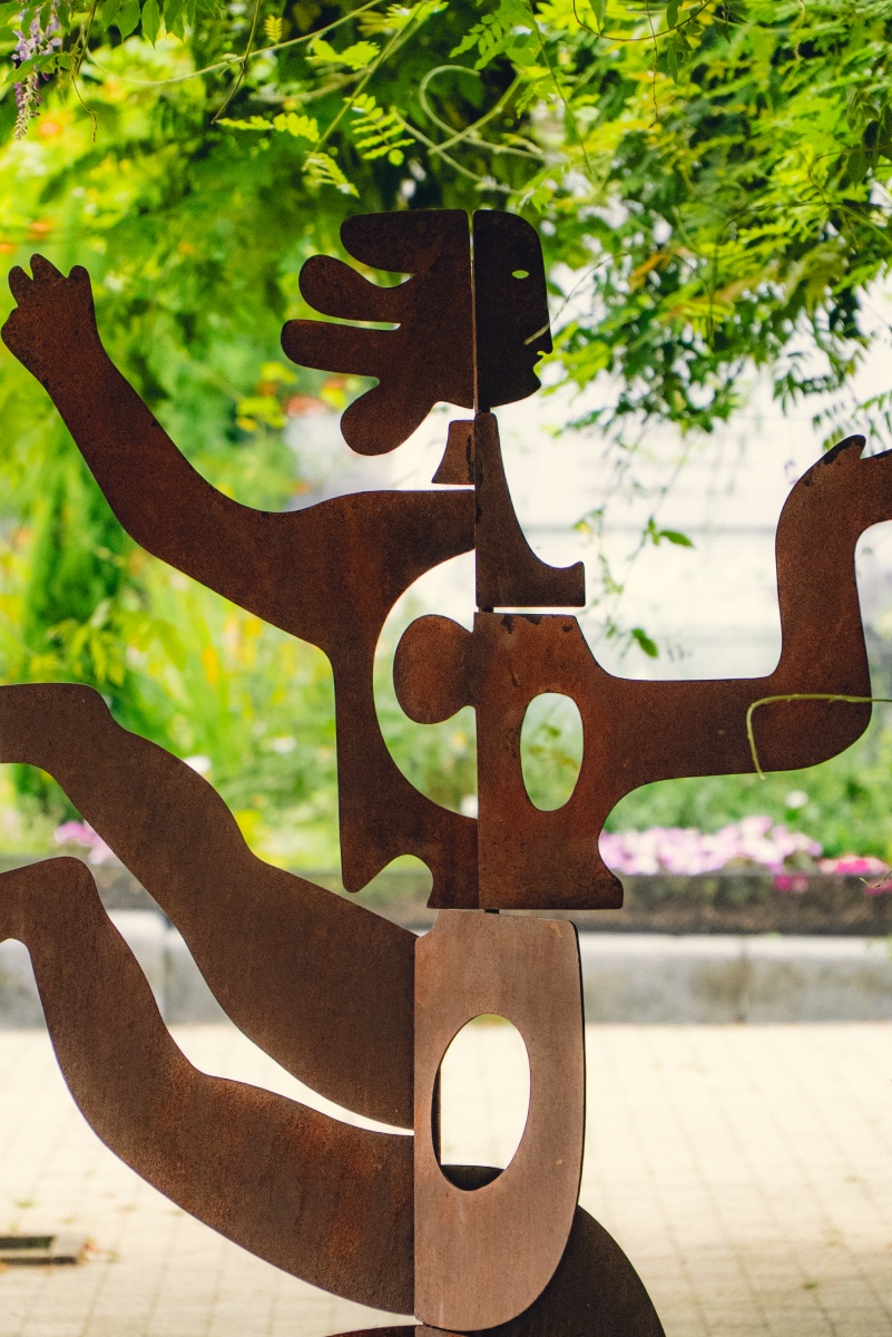 Antonine de Saint Pierre - Grande sculpture Eva en acier corten-photo-4