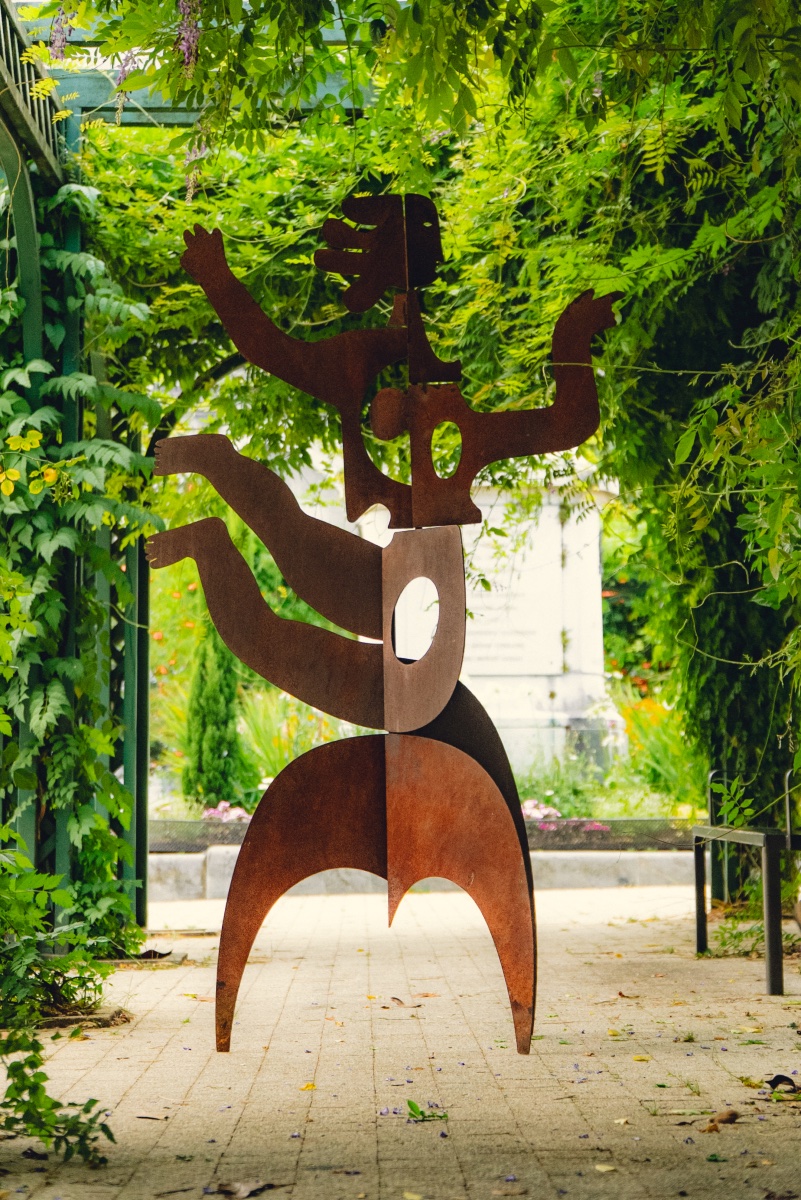 Antonine de Saint Pierre - Grande sculpture Eva en acier corten-photo-2