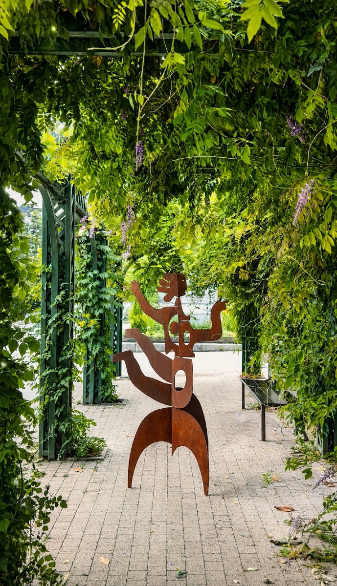 Antonine de Saint Pierre - Grande sculpture Eva en acier corten