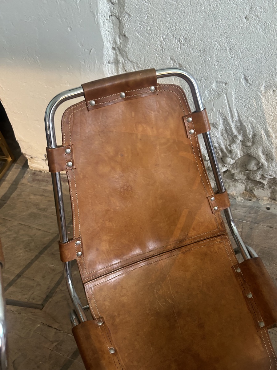 Charlotte Perriand, Set Of 4 Chairs For Les Arcs, 1960-photo-4