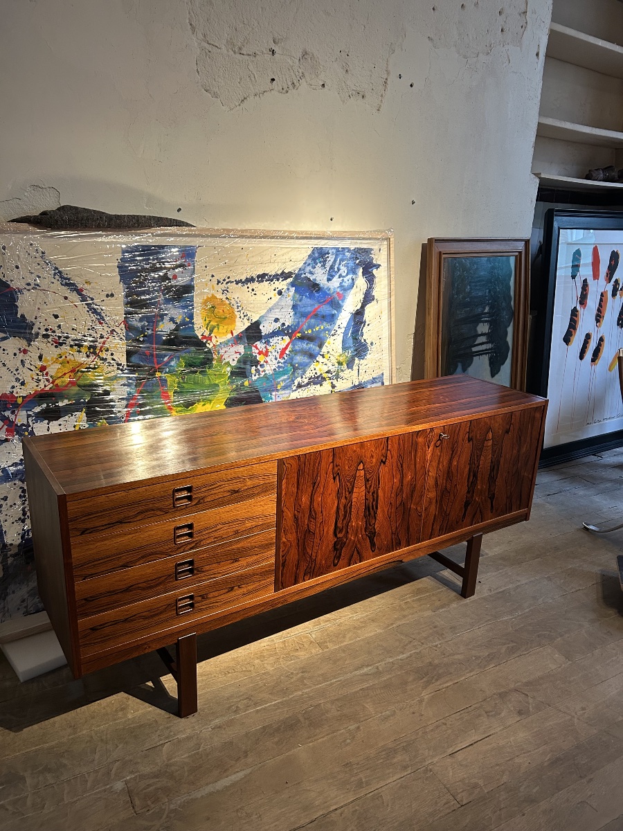 Rio Rosewood Sideboard By Erik Wort, Denmark, 1960-photo-4