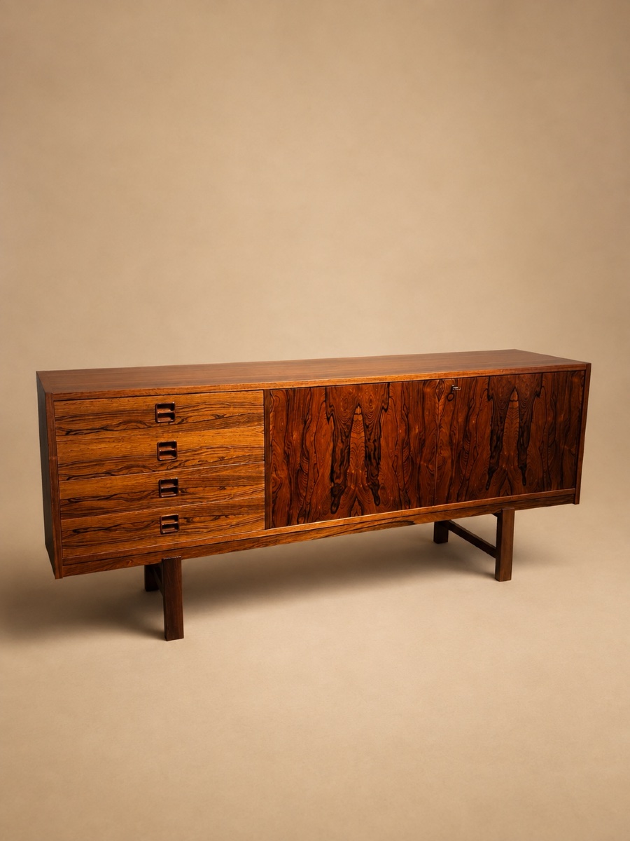 Rio Rosewood Sideboard By Erik Wort, Denmark, 1960