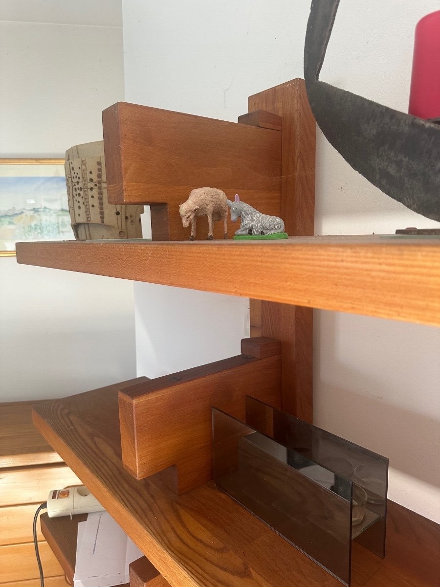 Pierre Chapo B17 Library Furniture In Elm, 1960-photo-4