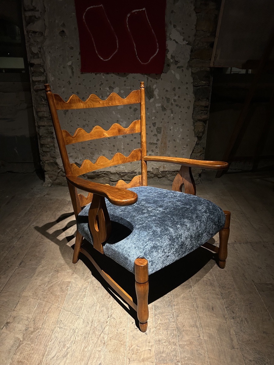 Paolo Buffa - Pair Of Armchairs And Coffee Table, 1950-photo-5