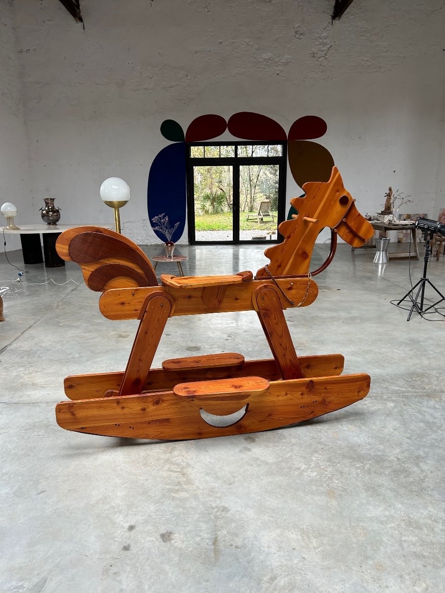 CHEVAL À BASCULE GÉANT, ITALIE, 1970-photo-4