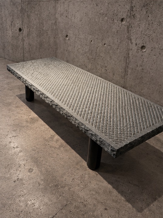 Brutalist Stone Coffee Table By Giulio Lazzotti-photo-4