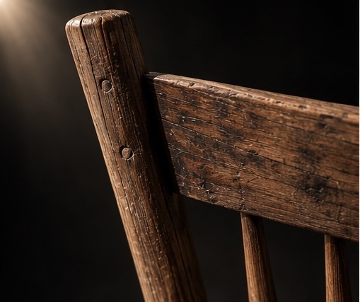 Chaise art populaire de berger circa 1930-photo-2