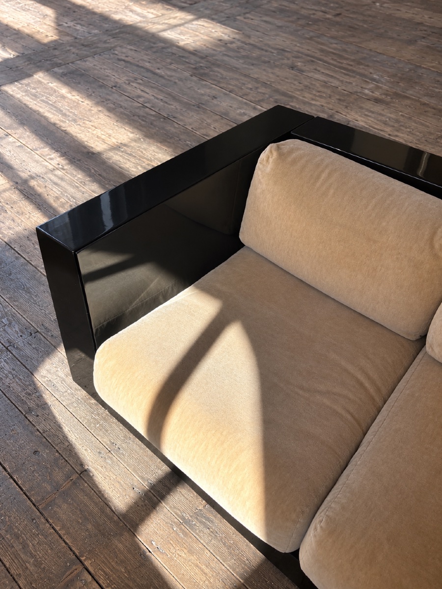 Pair Of 3-seater Sofas By Massimo Vignelli, Saratoga Model-photo-2
